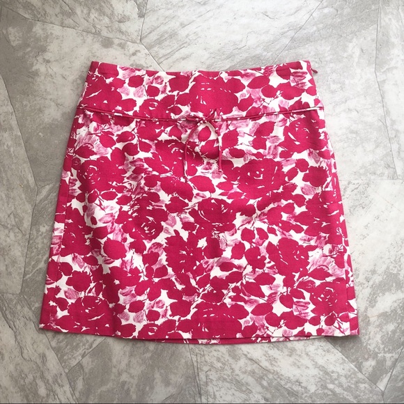 J. Crew Rose Print Mini Skirt - Picture 4 of 11
